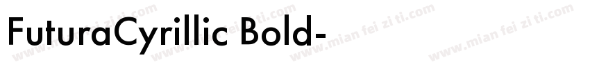 FuturaCyrillic Bold字体转换